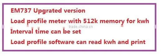 EM737 -MF three phase load profile MID billing smart din rail mount meter
