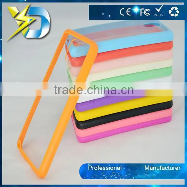 TPU Incoming Call LED Blink TPU bumper and Transparent clear for note3 mobile phone case