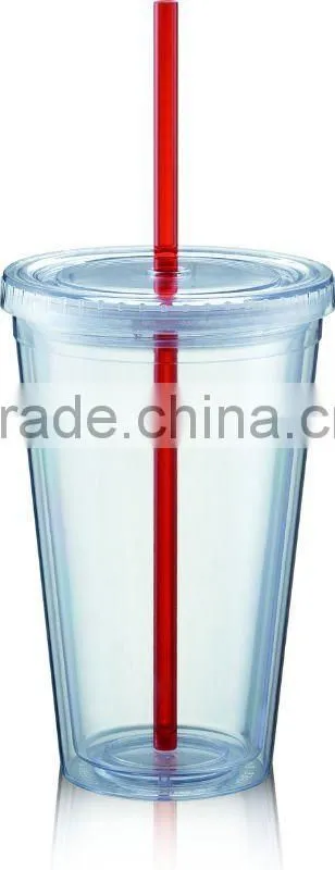 Milk Tea Cup with Straw