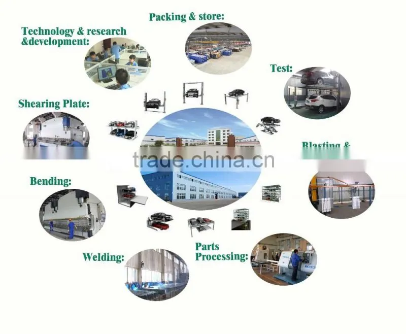 four post hydraulic car storage equipments