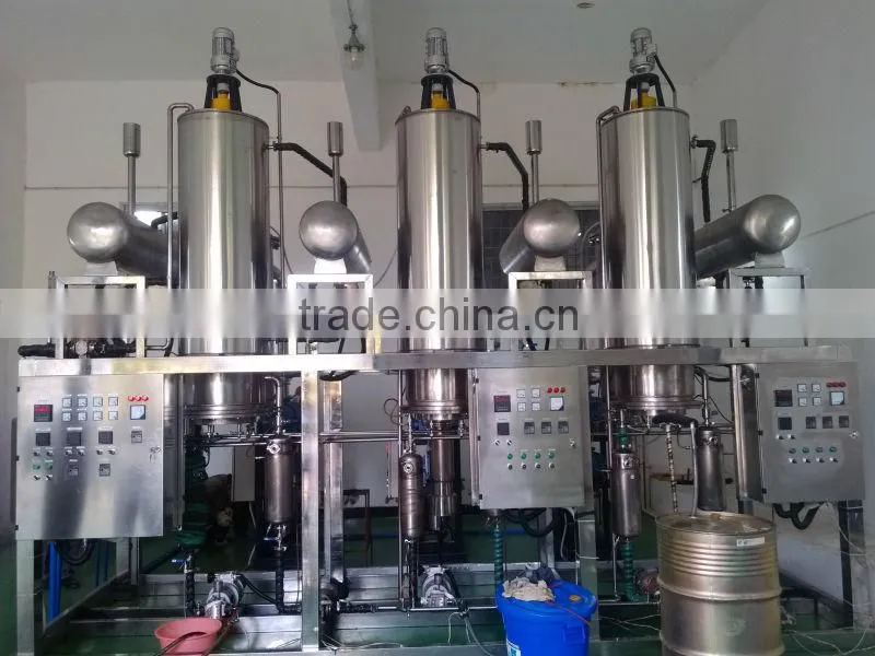three-stages lab scale molecular distillation
