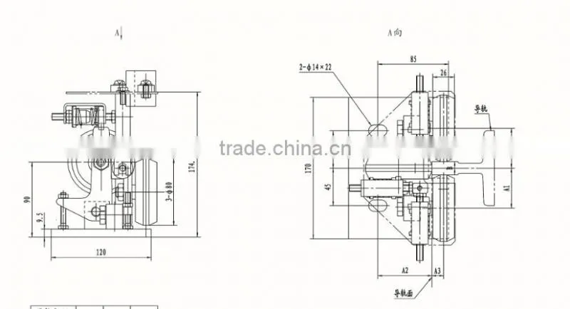 Elevator Rolling Guide Shoe