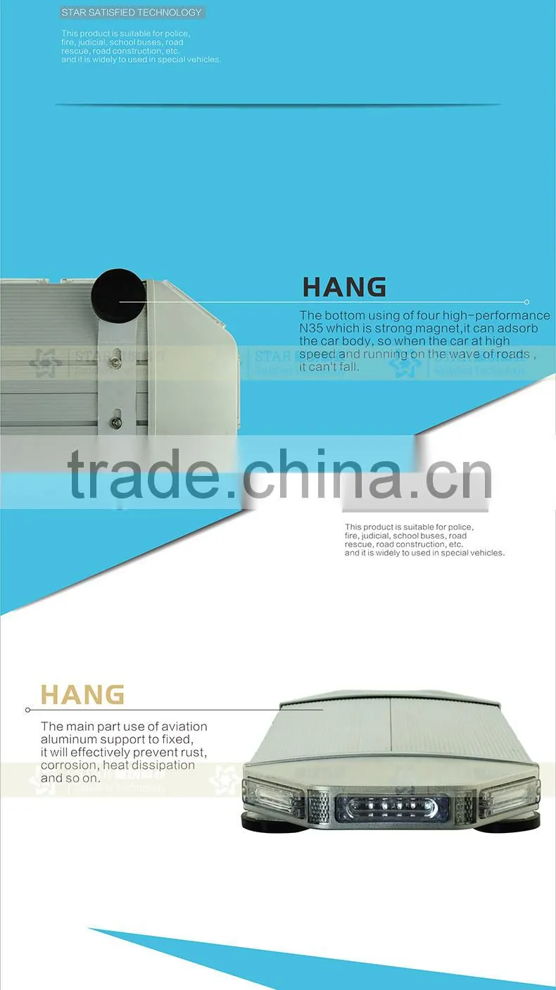 High quality police strobe light led warning mini lightbar emergency led waring light TBD-A702-2