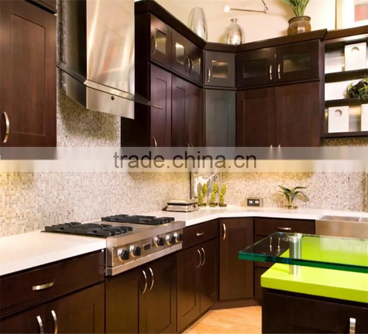 Classic kitchen cupboards with countertops (granite/ qurtz/marble)