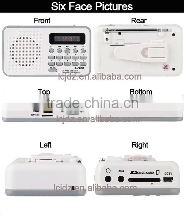 L-938 Hot sale OEM MP3 player built in FM transmitter