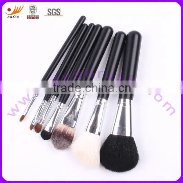 EYA 7pcs black goat hair cosmetic brush