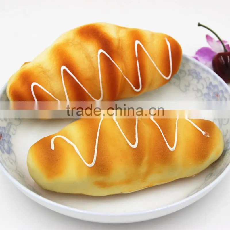 High Quality Soft New Products Artificial Toast Bread Slice Model With Cream Smell For Bakery Shop Machine Sell Display Decor
