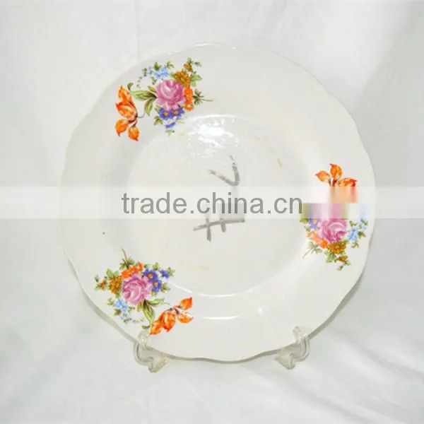 daily used porcelain plates/ceramic dish/porcelain dishes,durable porcelain plate