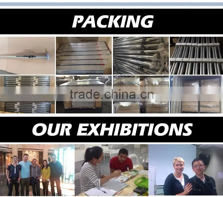 Aluminum cargo bar multi-step with spring/Van cargo lockable gas with spring