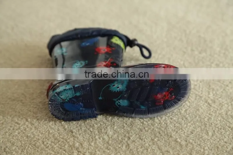Kids Winter Warm Lining PVC Rain Boots