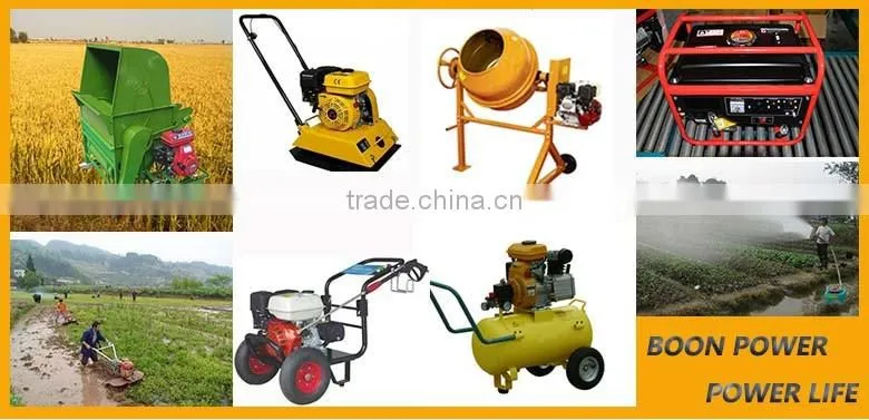 Horizontal type 4 stroke air cooled single cylinder agriculture use gasoline 168F-L small engine with gearbox