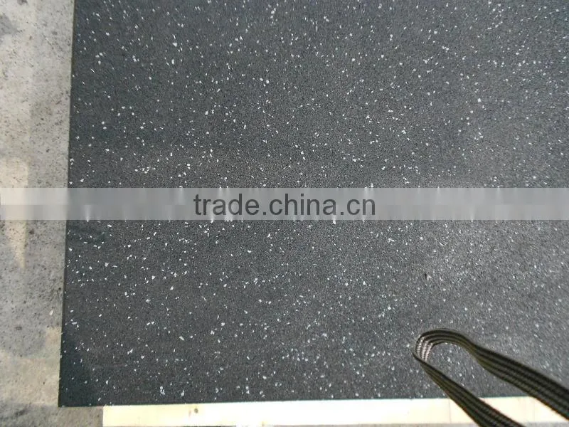 safety Gym rubber tile ,rubber tile used in fitness room ,15-50mm gym floor tile