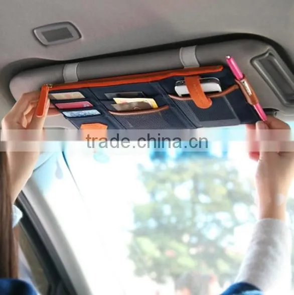 Auto Car Sun Visor Storage Bag Auto Storage Multi-function Tools Organizer Bag