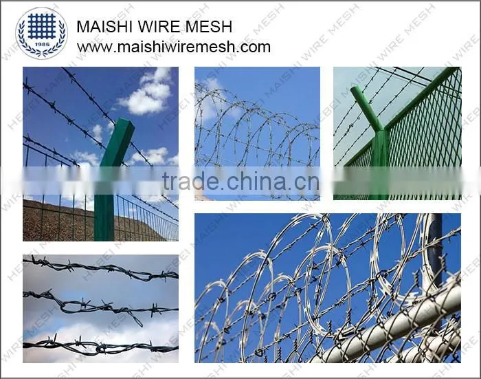 Galvanised Barbed wire (double strand) horse fence/field fence
