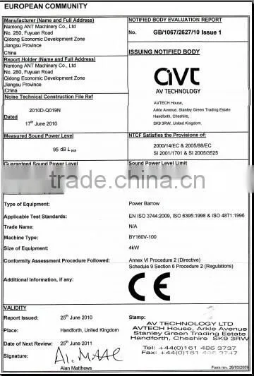 epa farm loader machine / power barrow/muck truck / garden loader /4*4 with CE 300kg