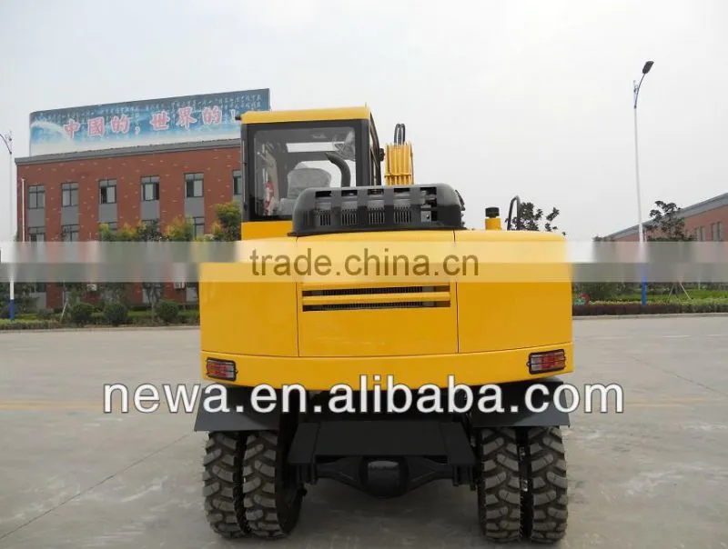 2016 hot sale NEW65 mini wheel excavator