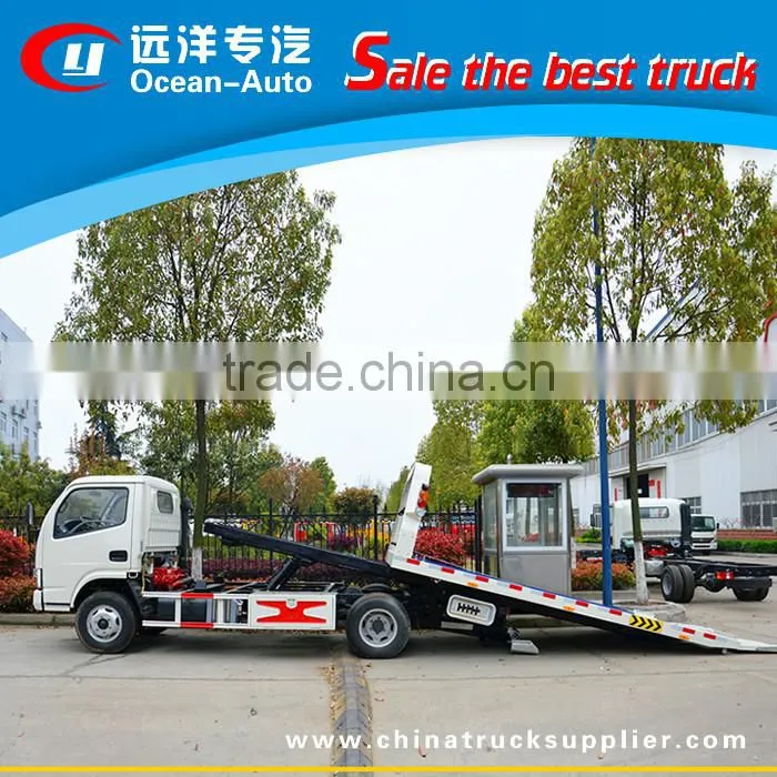 DFAC low price 4 ton tilt tray wrecker tow trucks for sale