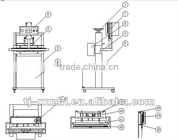 Outside pumping vacuum packing machine XZ-H800