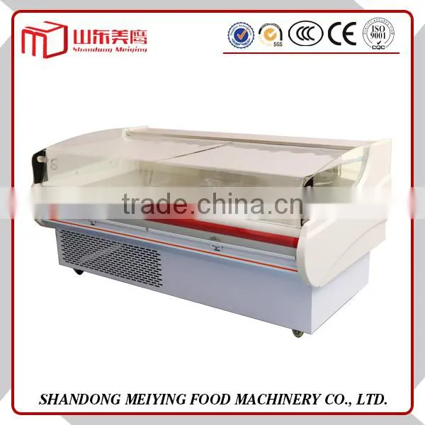 European Island Ark series meat cooler with CE/meat display refrigerator /commercial Stainless Steel kitchen equipment fridge