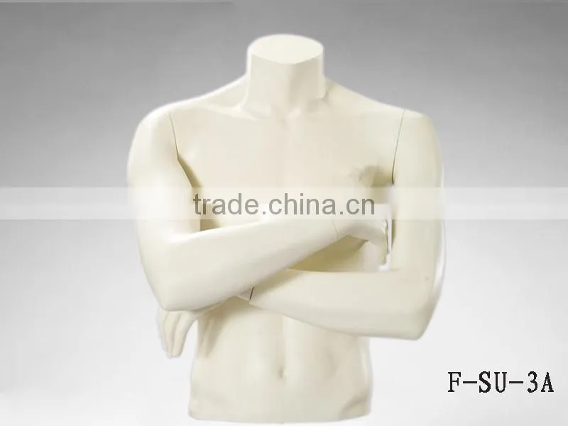 hot sale muscle half body mannequin man for T-shirt display
