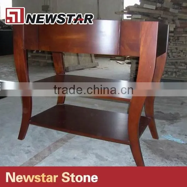 Newstar Colorful hotel bathroom corner vanity base cabinet