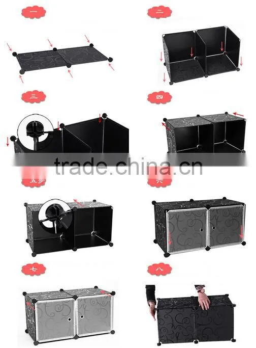 PP combination storage shelf ,DIY children's toy chest storage cabinets