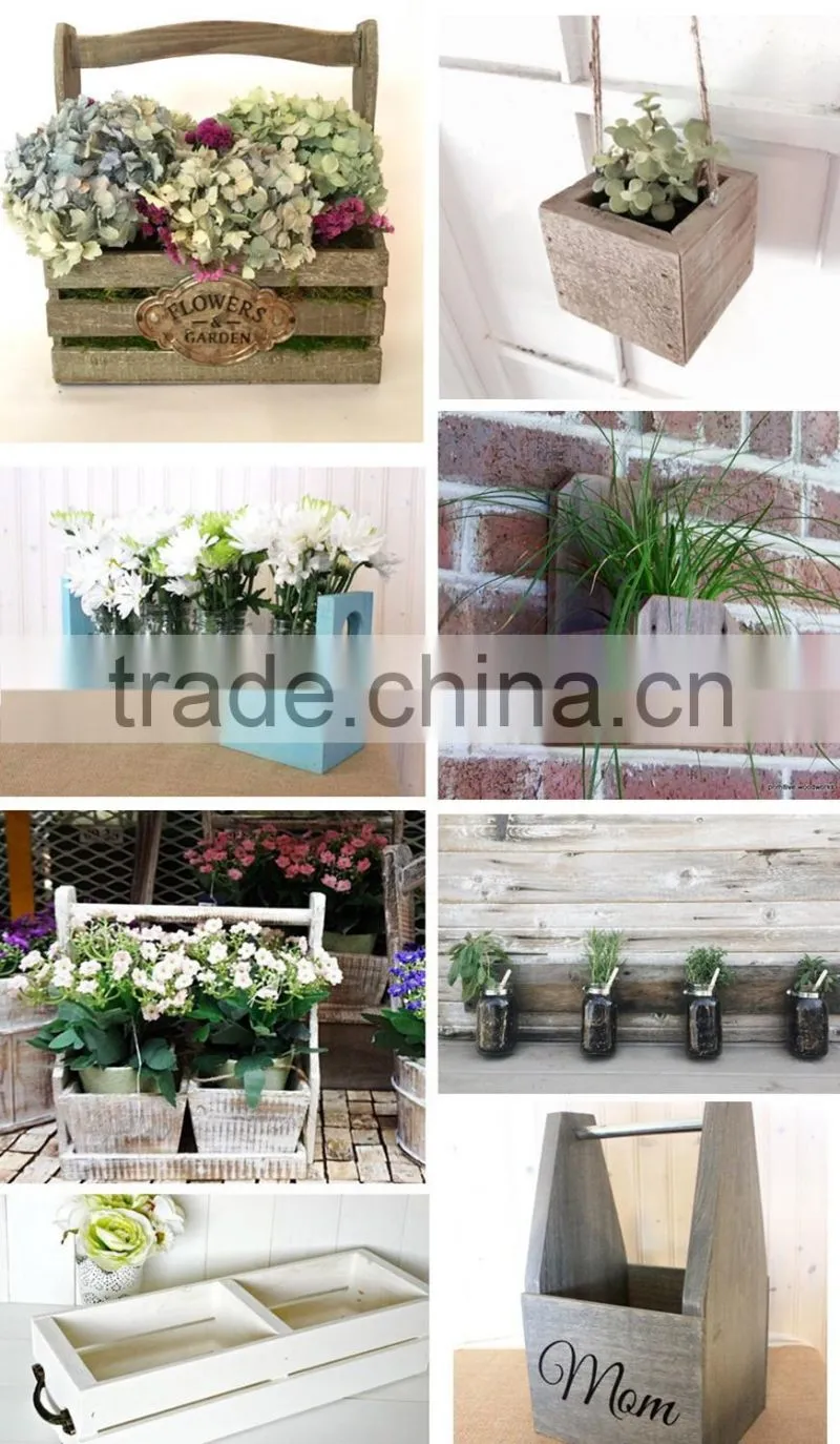 Outdoor Wooden Flower Pot, FSC Wood Planter, Planter Box