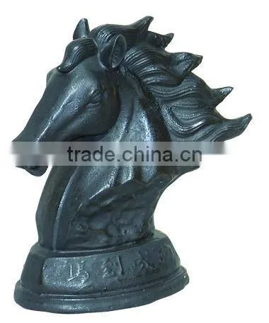 animal statue cast iron peacock