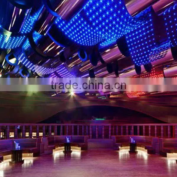 new inventions PC control DMX wholesale led lighted fabric curtains for bar/club/ stage decoration