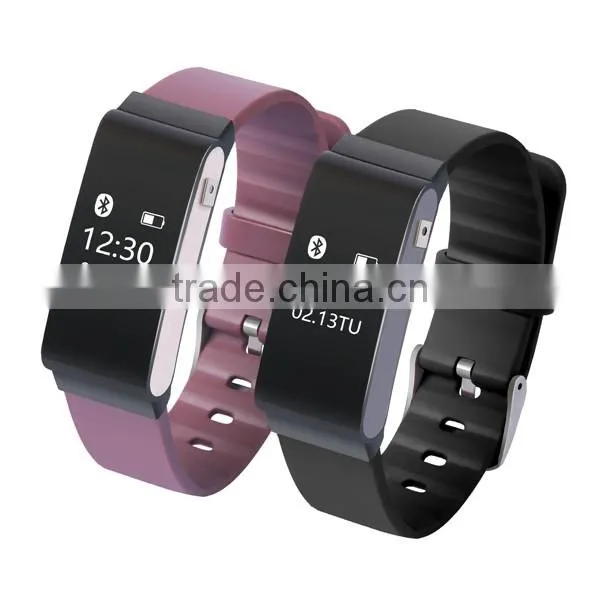 Smart Bracelet Watch Fitness Sports Activity Tracker Pedometers Waterproof Long Standby Display Steps Distance Temperature test