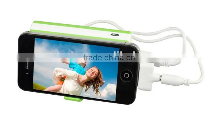 OEM desk plastic phone holder with power bank 3600mAh