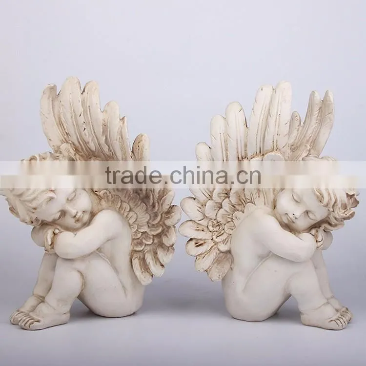 Custom guardian angel baby statue factory