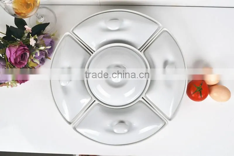 13.5" size porcelain roaster pan with lid