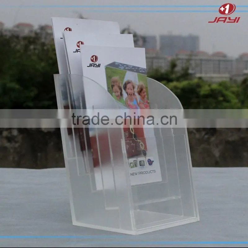 2017 China supplier wholesale clear acrylic file holder desktop stationery organiser
