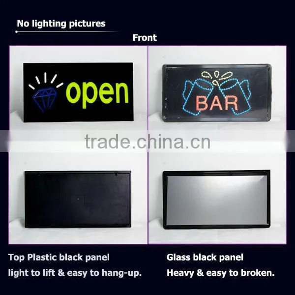 Custom electronic LED light up glowing epoxy resin sign / fancy LED sign board display