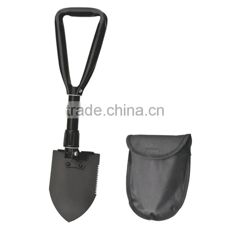 Camping mini portable foldable shovel with bag