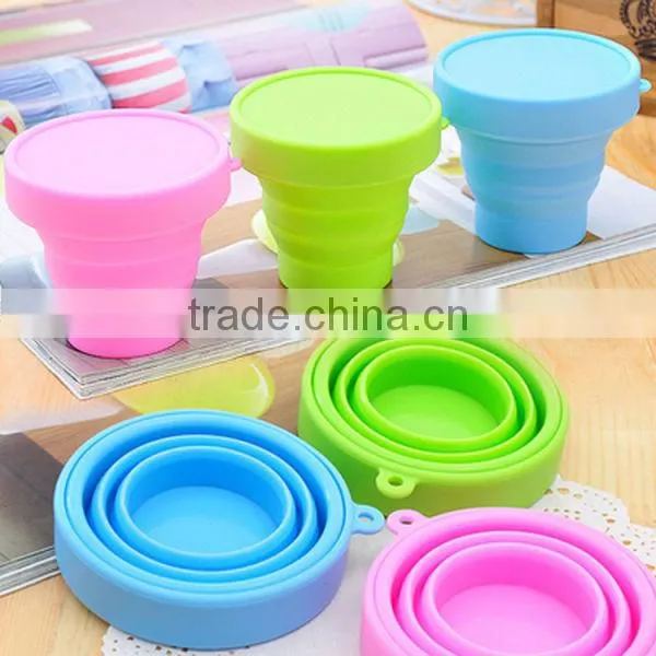 2016 silicone cup FDA silicon collapsible silicone cup