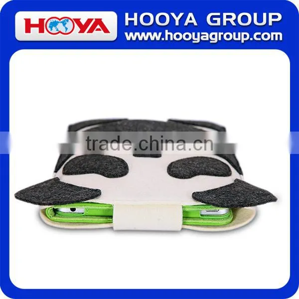 Panda Shaped Felt Fabric Tablet PC Bag