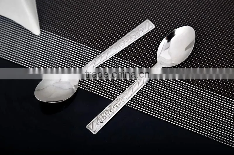 Natural color measuring spoon Stainless Steel Hotel Cutlery