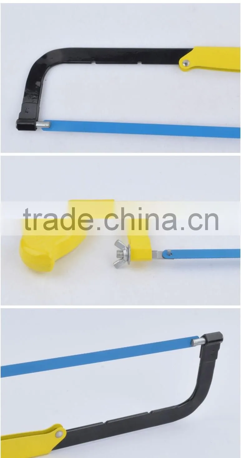 hacksaw frame ,flexible steel hacksaw,17" plastic handle hacksaw