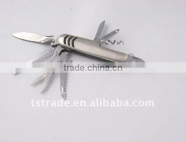 2014 New spring design multi knife pocket knife multi function LED knife K5011SG3