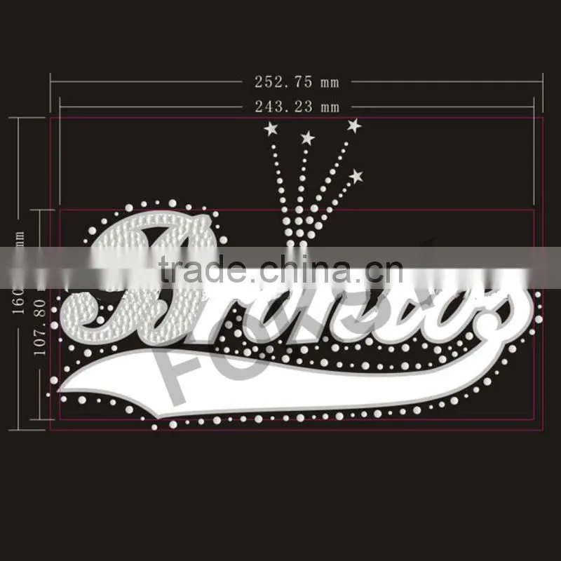 hot sale white bulldogs sew on embroidered badges