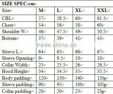 BU-2118A Ladies beautiful winter padding jacket