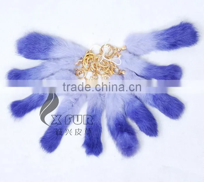 CX-R-39C Cheap Promotional Fancy Rabbit Fur Key Chains
