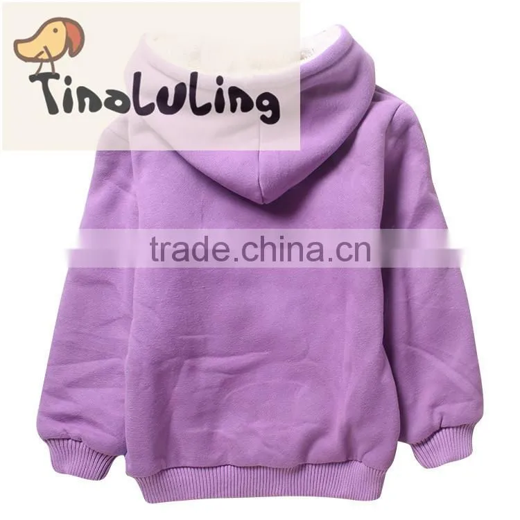 2015 cute love coral fleece jackets kids clothing wholesale girls baby clothes