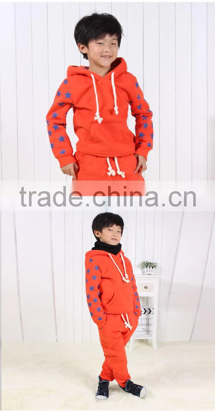 thermal fleece kids clothes hoodie and pants
