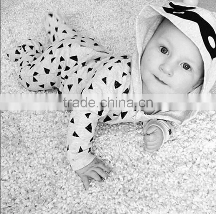 Cute Hooded Romper 100%Cotton Newborn Baby Clothes