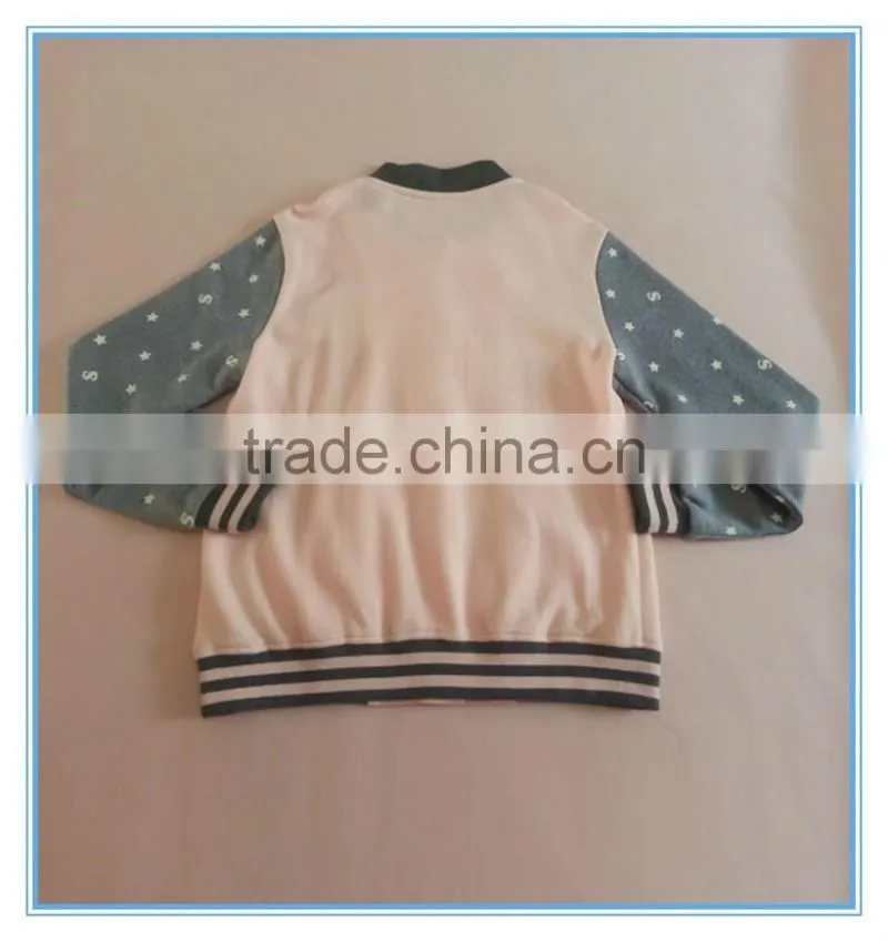 Wholesale children girls baseball jackets girls long sleeve clothes sports jackets