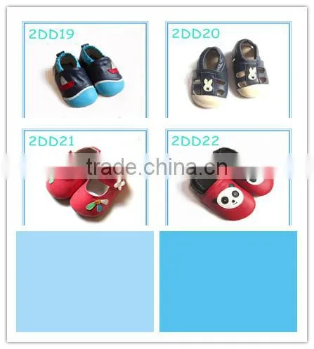 rubber sole baby shoes and genuine leather baby shoes 2016