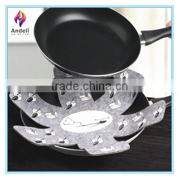 factory supply hot polyster felt cooking pot pad